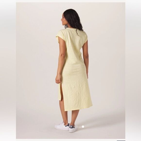 The Normal Brand Vintage Slub Tee Dress midi yellow - 100% cotton - XS/S - Picture 6 of 16